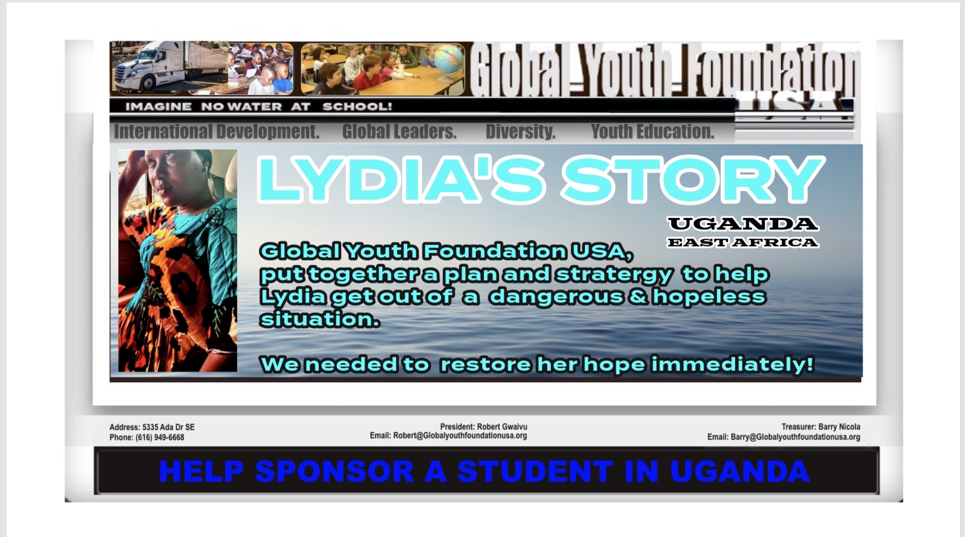 LYDIA’S  PATH TO HOPE